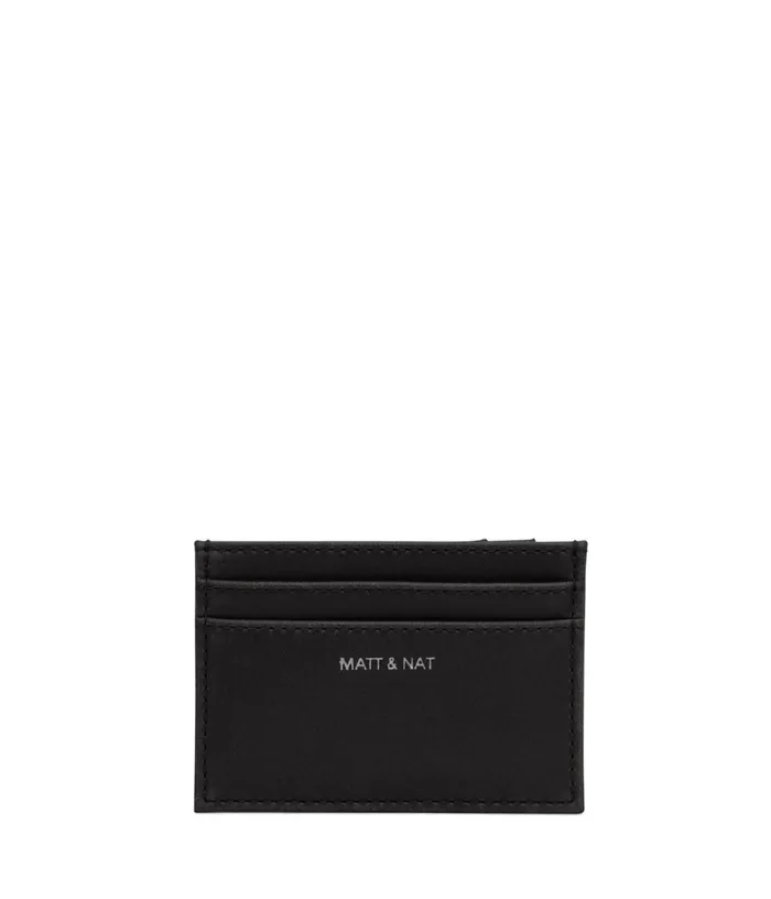 MensWomen Max Vegan Card Holder 8211 Vintage Black Matt and Nat Wallets