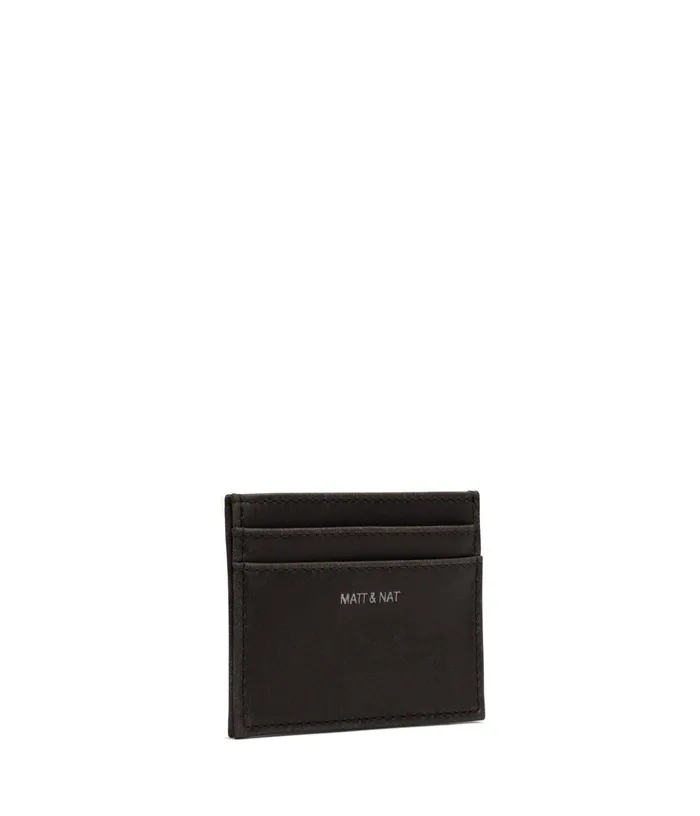 MensWomen Max Vegan Card Holder 8211 Vintage Black Matt and Nat Wallets
