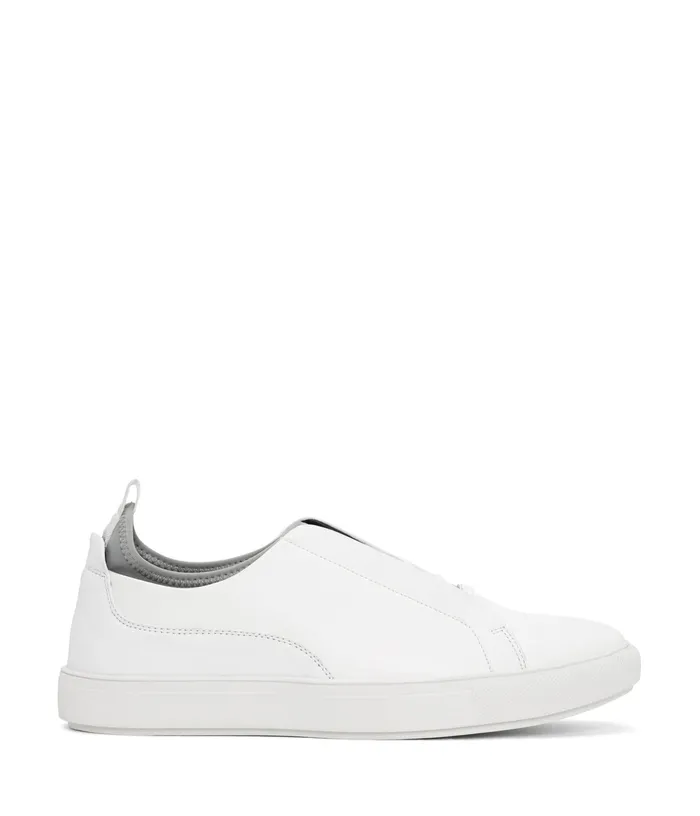 MensWomen Steal Vegan Slip On Sneakers White Matt and Nat Footwear