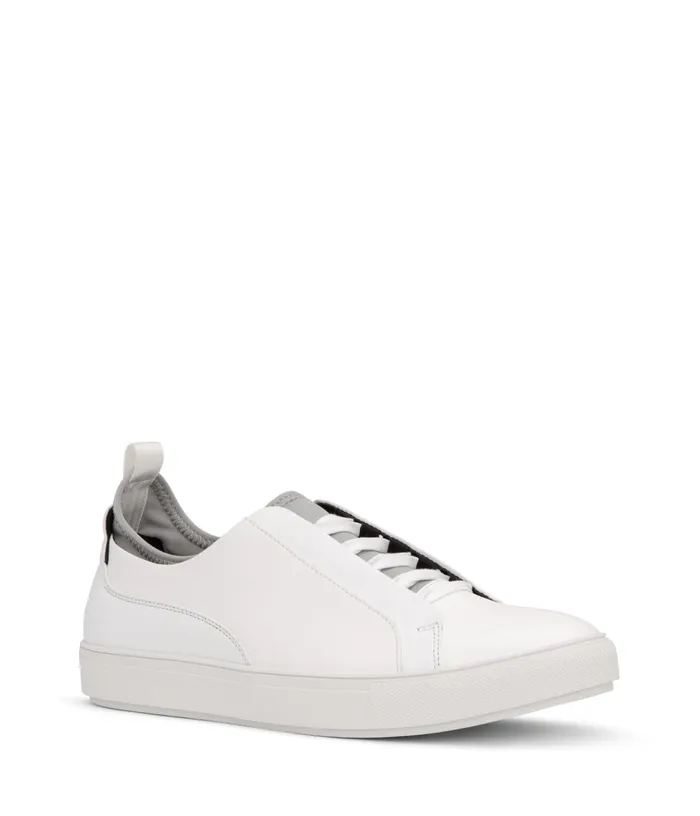 MensWomen Steal Vegan Slip On Sneakers White Matt and Nat Footwear