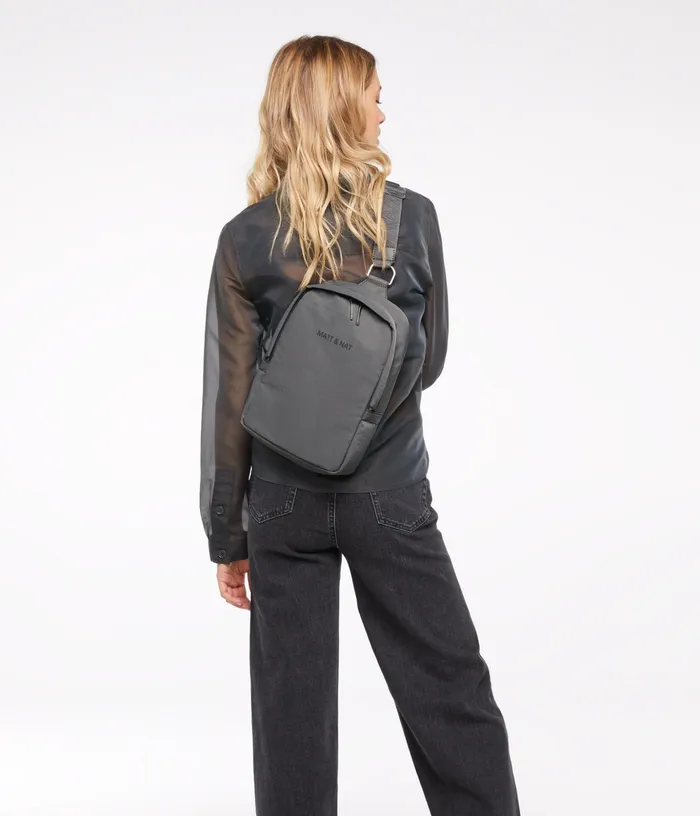 MensWomen Wujie Vegan Sling Bag 8211 Oam Black Matt and Nat Backpacks MensWomen Wujie Vegan Sling Bag 8211 Oam Black Matt and Nat Backpacks