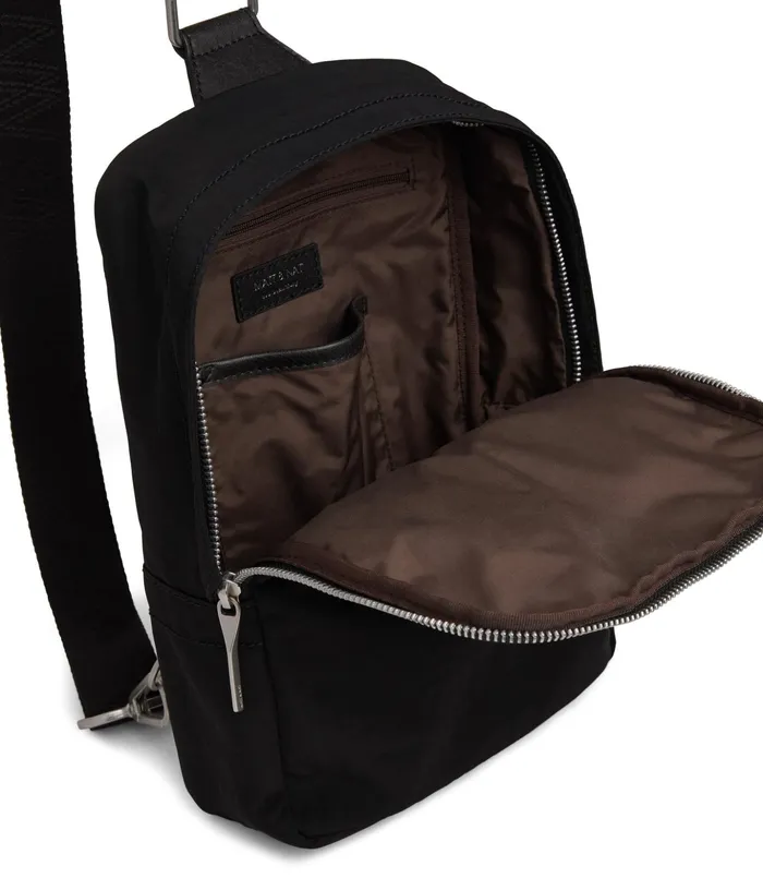 MensWomen Wujie Vegan Sling Bag 8211 Oam Black Matt and Nat Backpacks MensWomen Wujie Vegan Sling Bag 8211 Oam Black Matt and Nat Backpacks