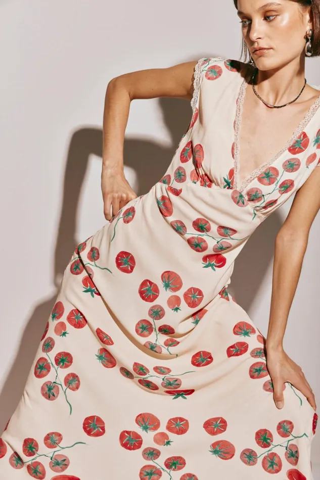 MidiMaxi Dresses Women VRG GRL Vintage Lover Bias Cut Maxi Dress Roma MidiMaxi Dresses Women VRG GRL Vintage Lover Bias Cut Maxi Dress Roma