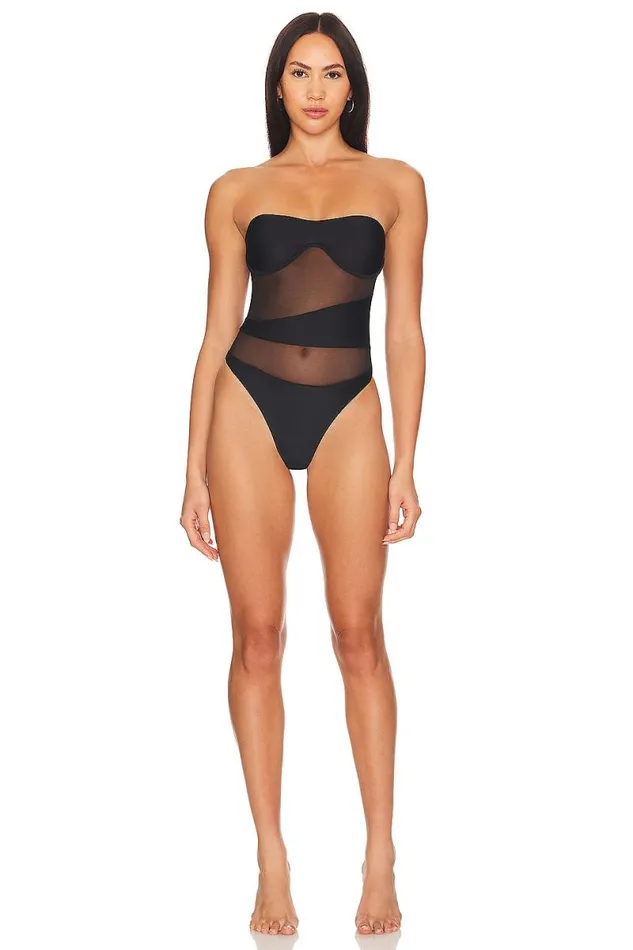 Midnight Ride One Piece Black Women Lovers and Friends Swimsuits and CoverUps Midnight Ride One Piece Black Women Lovers and Friends Swimsuits and CoverUps