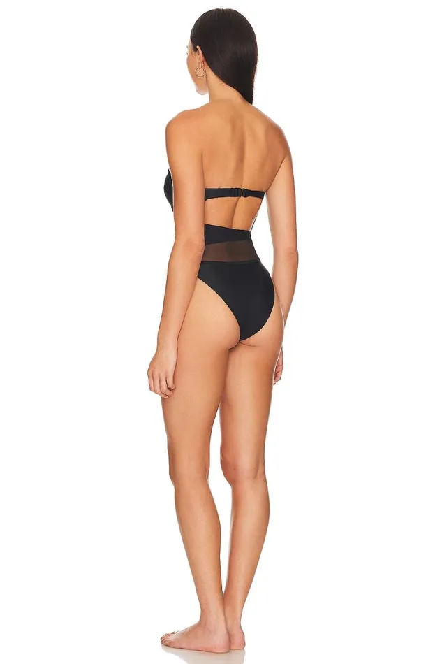 Midnight Ride One Piece Black Women Lovers and Friends Swimsuits and CoverUps