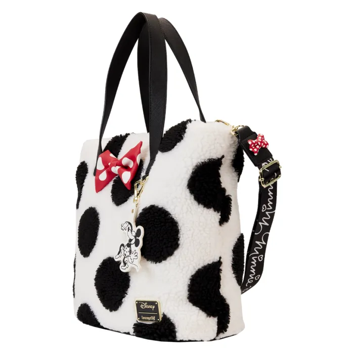 Minnie Mouse Rocks The Dots Classic Sherpa Tote Bag Unisex Loungefly Bags and Wallets Minnie Mouse Rocks The Dots Classic Sherpa Tote Bag Unisex Loungefly Bags and Wallets