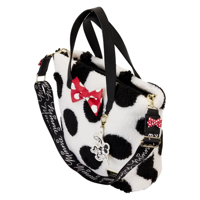 Minnie Mouse Rocks The Dots Classic Sherpa Tote Bag Unisex Loungefly Bags and Wallets Minnie Mouse Rocks The Dots Classic Sherpa Tote Bag Unisex Loungefly Bags and Wallets