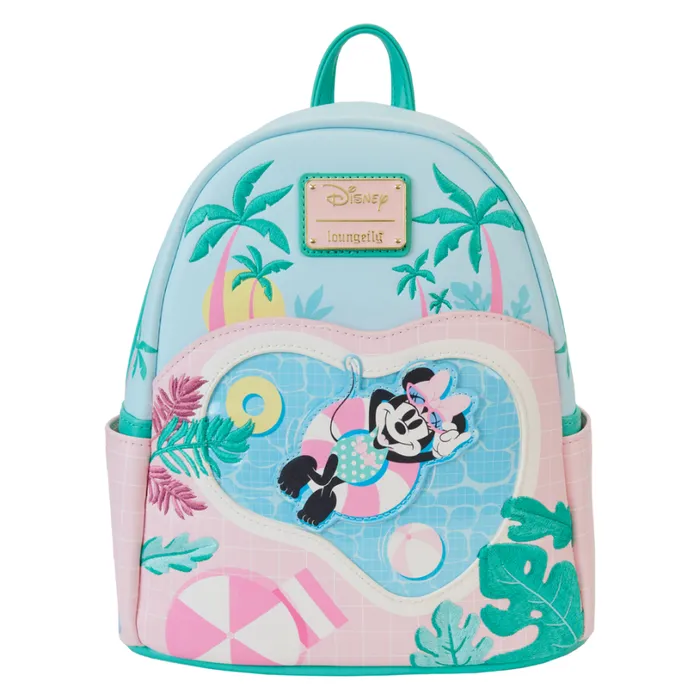 Minnie Mouse Vacation Style Poolside Mini Backpack Unisex Loungefly Backpacks Minnie Mouse Vacation Style Poolside Mini Backpack Unisex Loungefly Backpacks