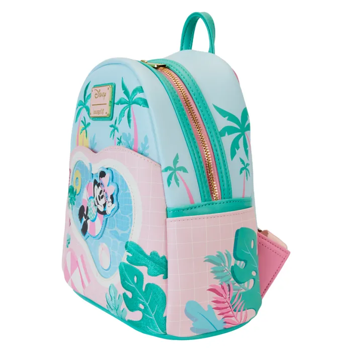 Minnie Mouse Vacation Style Poolside Mini Backpack Unisex Loungefly Backpacks Minnie Mouse Vacation Style Poolside Mini Backpack Unisex Loungefly Backpacks