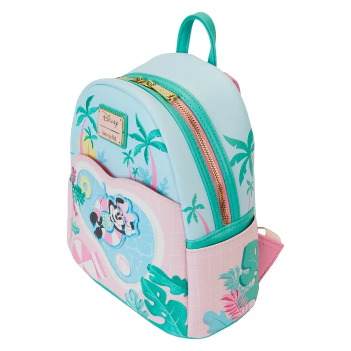 Minnie Mouse Vacation Style Poolside Mini Backpack Unisex Loungefly Backpacks Minnie Mouse Vacation Style Poolside Mini Backpack Unisex Loungefly Backpacks