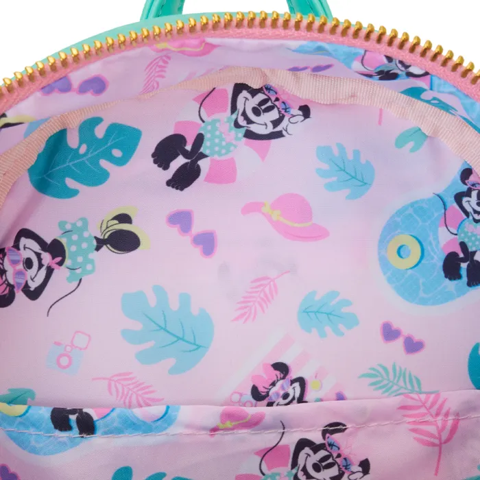 Minnie Mouse Vacation Style Poolside Mini Backpack Unisex Loungefly Backpacks Minnie Mouse Vacation Style Poolside Mini Backpack Unisex Loungefly Backpacks