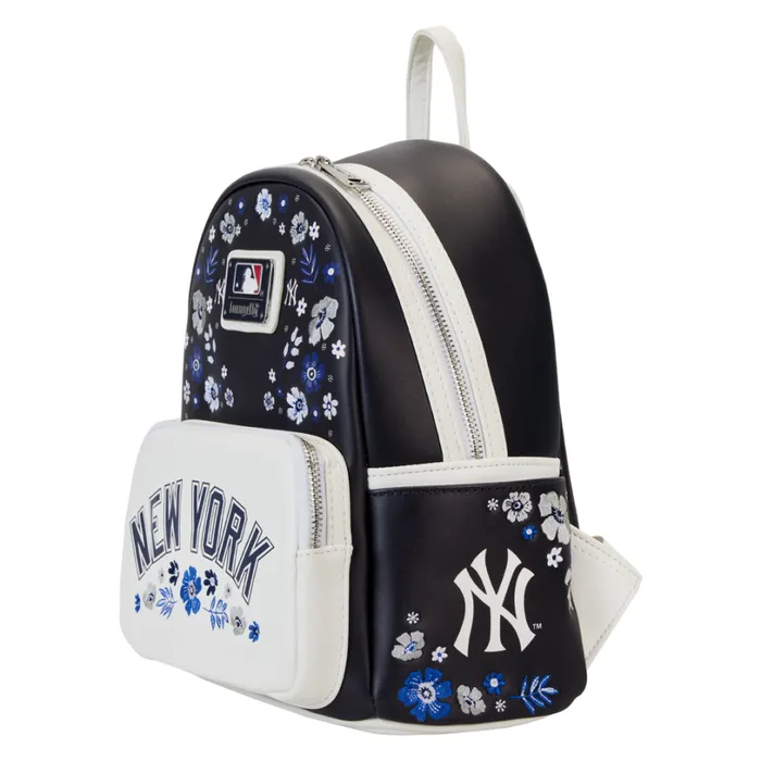 MLB New York Yankees Floral Mini Backpack Unisex Loungefly Bags and Wallets MLB New York Yankees Floral Mini Backpack Unisex Loungefly Bags and Wallets