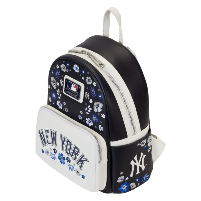 MLB New York Yankees Floral Mini Backpack Unisex Loungefly Bags and Wallets MLB New York Yankees Floral Mini Backpack Unisex Loungefly Bags and Wallets