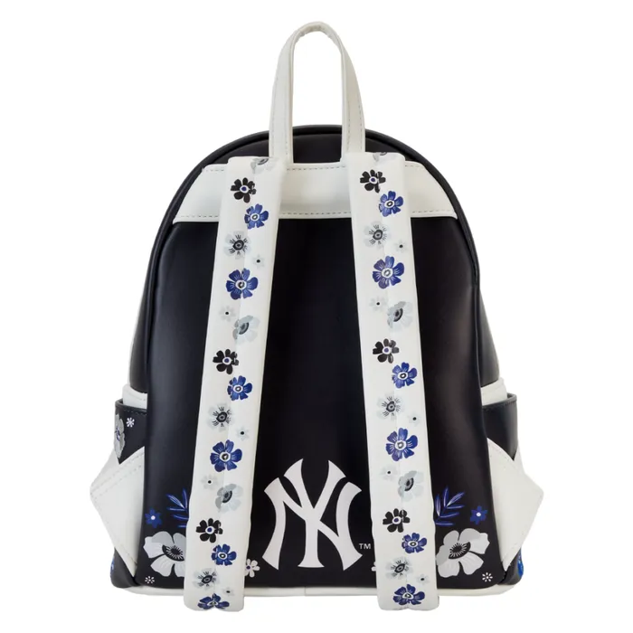 MLB New York Yankees Floral Mini Backpack Unisex Loungefly Bags and Wallets MLB New York Yankees Floral Mini Backpack Unisex Loungefly Bags and Wallets