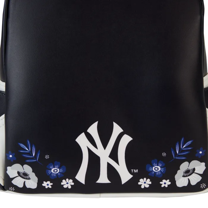 MLB New York Yankees Floral Mini Backpack Unisex Loungefly Bags and Wallets MLB New York Yankees Floral Mini Backpack Unisex Loungefly Bags and Wallets