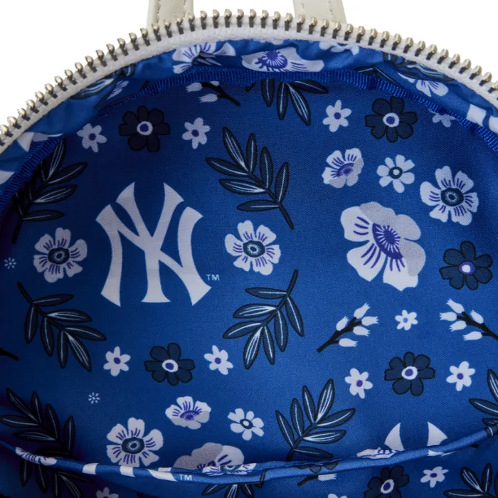 MLB New York Yankees Floral Mini Backpack Unisex Loungefly Bags and Wallets MLB New York Yankees Floral Mini Backpack Unisex Loungefly Bags and Wallets