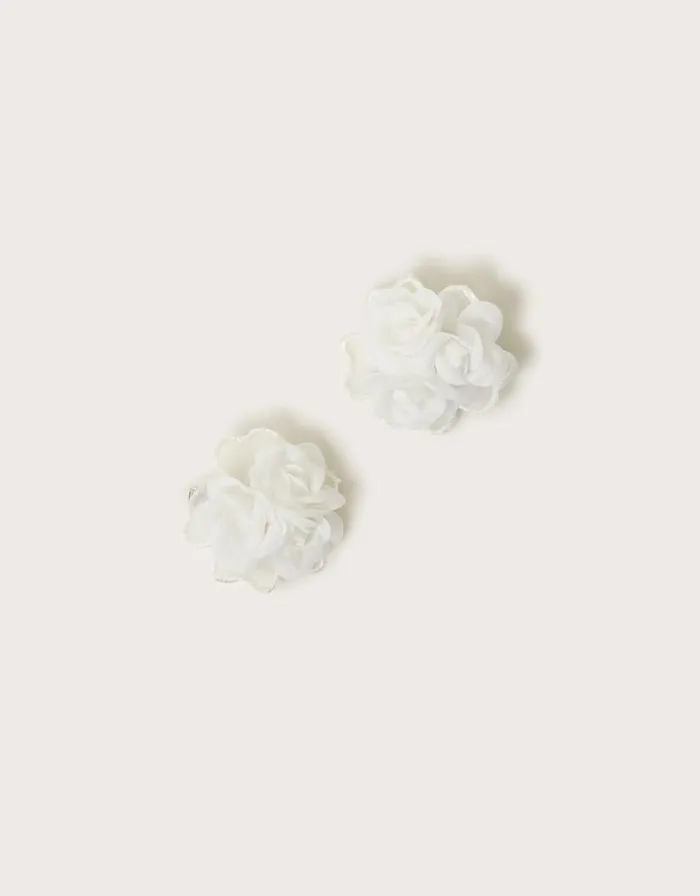 Monsoon 2Pack Bridesmaid Flower Clips Children Girls039 Hair Accessories