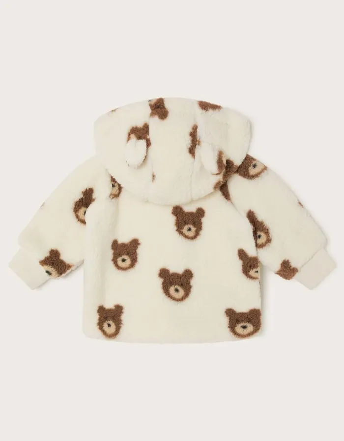 Monsoon Baby Borg Bear Hoodie Ivory Children Clothing and Outfits Monsoon Baby Borg Bear Hoodie Ivory Children Clothing and Outfits