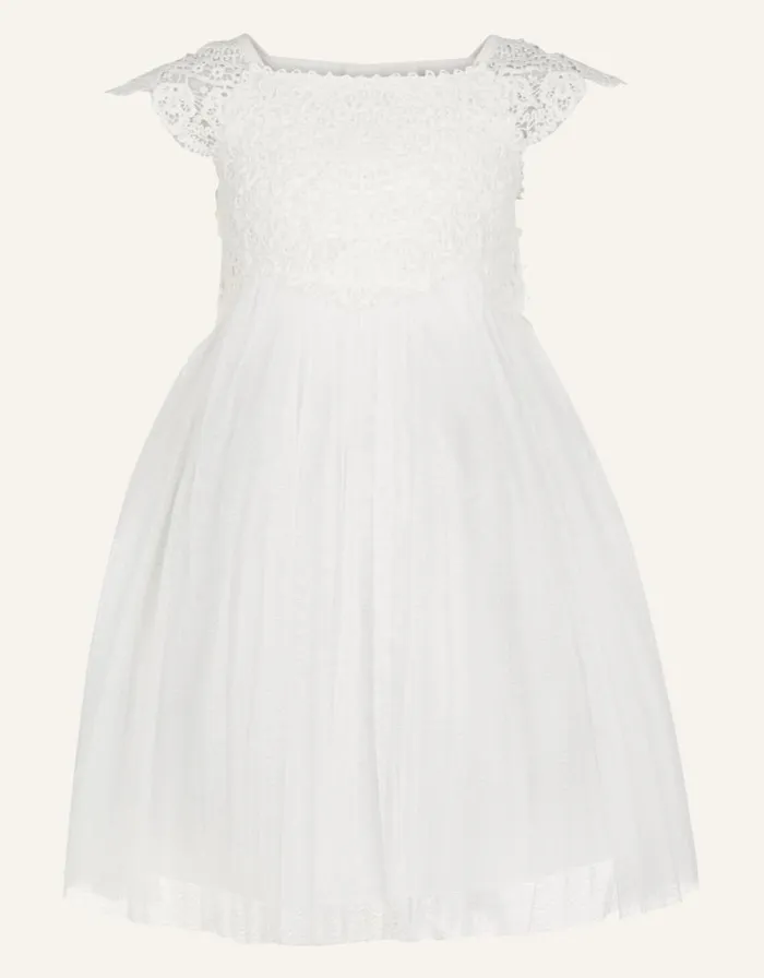 Monsoon Baby Estella Dress Ivory Children Dresses