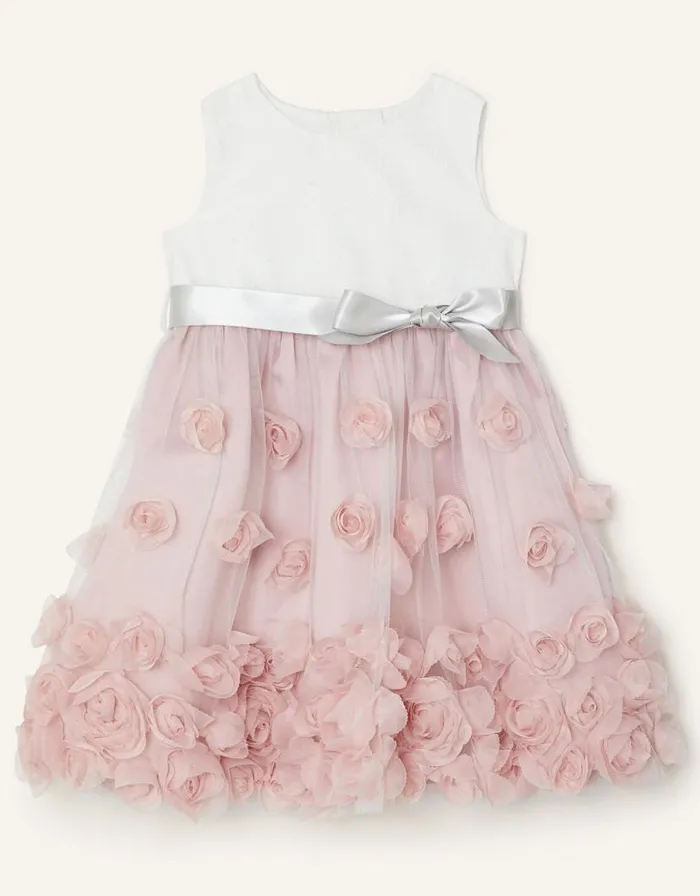 Monsoon Baby Ianthe Dress Pink Children Partywear