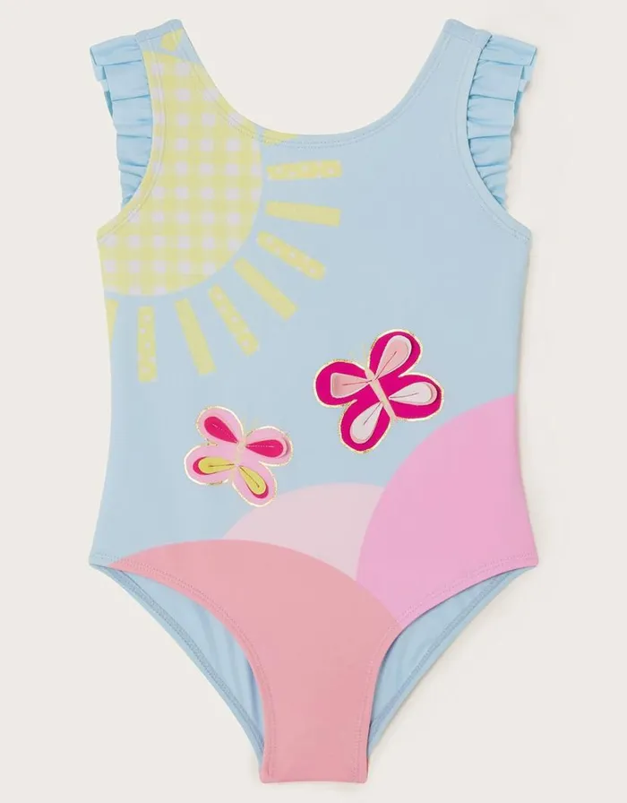 Monsoon Baby Sunshine Swimsuit Blue Children Beachwear and Swimwear
