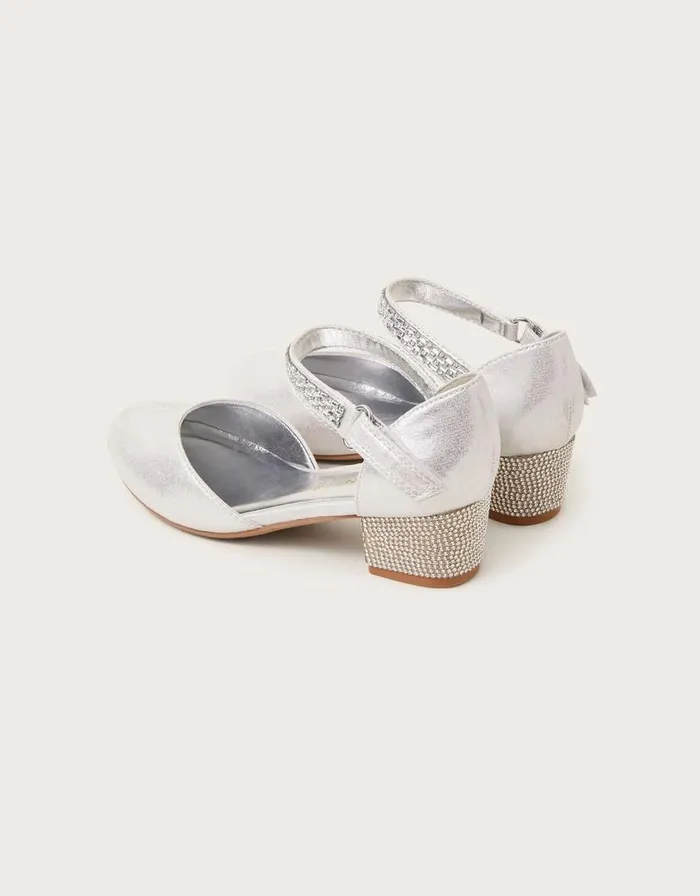 Monsoon Bling TwoPart Heels Silver Children Partywear Monsoon Bling TwoPart Heels Silver Children Partywear