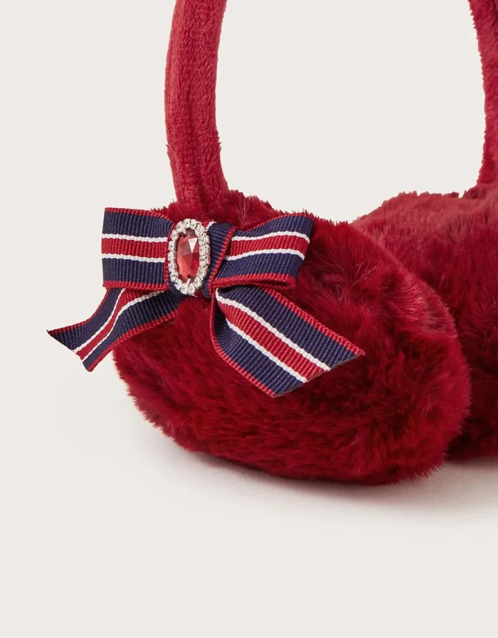 Monsoon Bow Detail Earmuffs Children Hats and Sunglasses Monsoon Bow Detail Earmuffs Children Hats and Sunglasses
