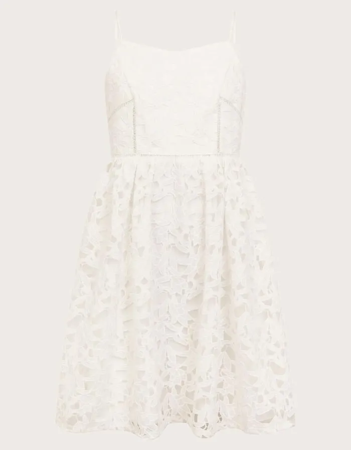 Monsoon Corded Lace Prom Dress Ivory Children Dresses