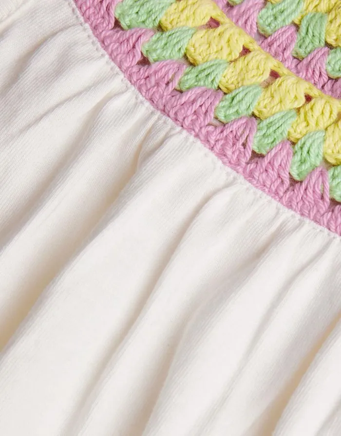 Monsoon Crochet Neckline Cami Top Ivory Children Tops and Tshirts Monsoon Crochet Neckline Cami Top Ivory Children Tops and Tshirts