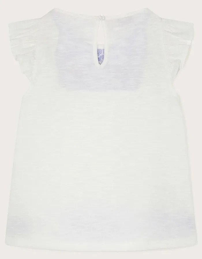 Monsoon Embroidered Yoke Tunic Top White Children Tops and Tshirts Monsoon Embroidered Yoke Tunic Top White Children Tops and Tshirts