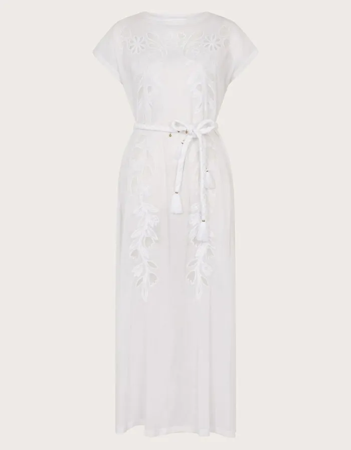 Monsoon Garcia Cutwork Midi Dress White Women Midi Dresses Monsoon Garcia Cutwork Midi Dress White Women Midi Dresses