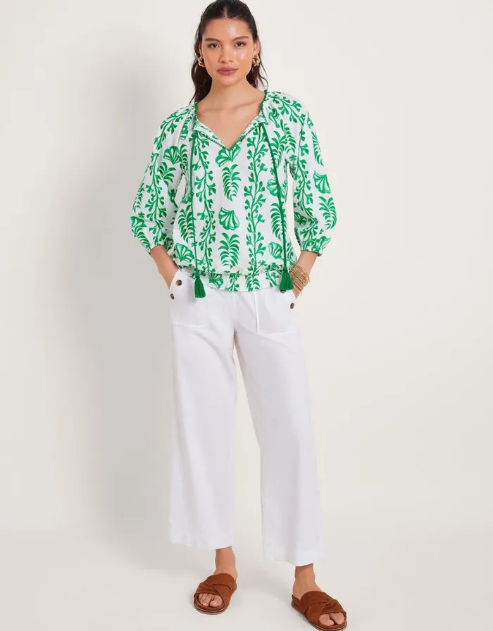 Monsoon Harper RegularLength Crop Jeans Natural Women Casualwear