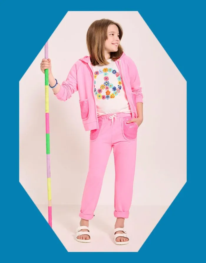 Monsoon Hatley Neon Joggers Pink Children Trousers and Shorts