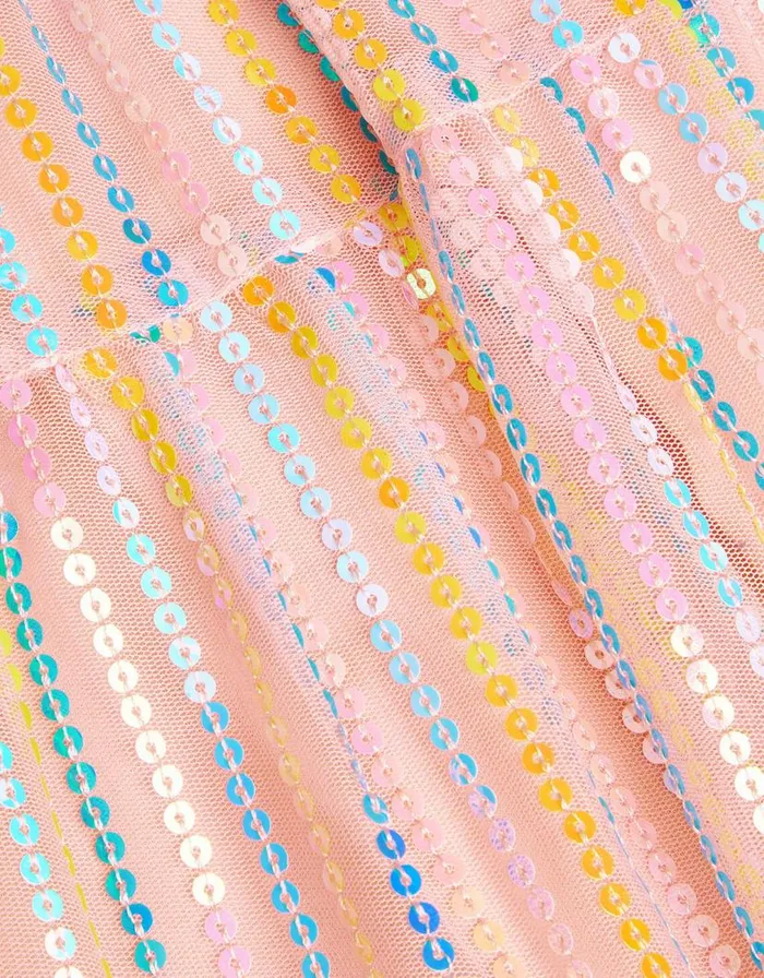 Monsoon Jersey Sequin Tiered Dress Pink Children Dresses Monsoon Jersey Sequin Tiered Dress Pink Children Dresses