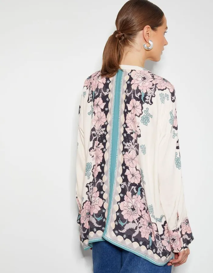 Monsoon Katrina Floral Long Sleeve Blouse Ivory Women Tops and Blouses Monsoon Katrina Floral Long Sleeve Blouse Ivory Women Tops and Blouses