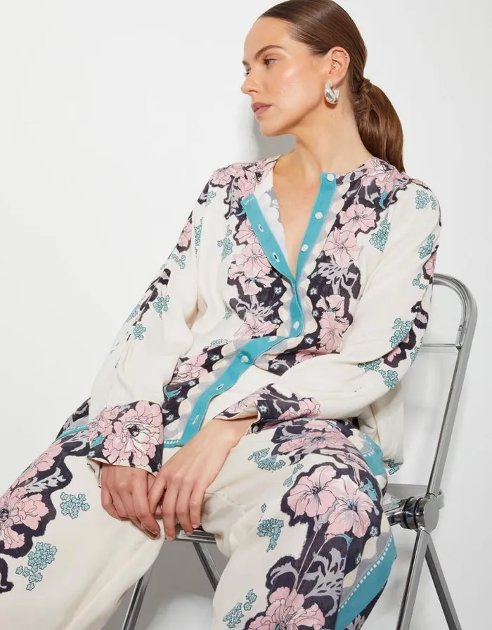 Monsoon Katrina Floral Long Sleeve Blouse Ivory Women Tops and Blouses Monsoon Katrina Floral Long Sleeve Blouse Ivory Women Tops and Blouses