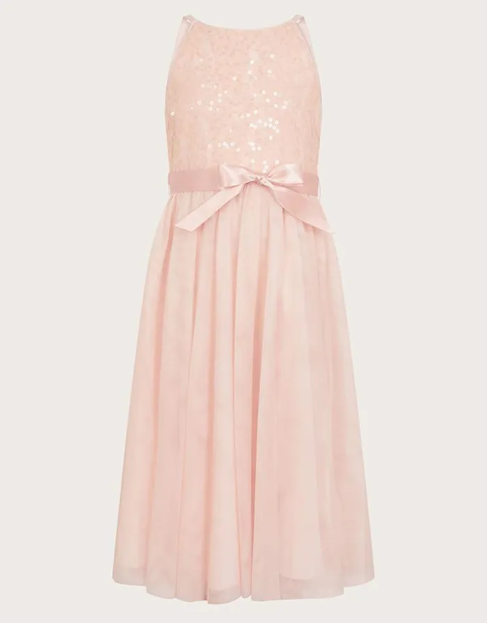 Monsoon Lacey Sequin Truth Dress Pink Children Dresses Monsoon Lacey Sequin Truth Dress Pink Children Dresses