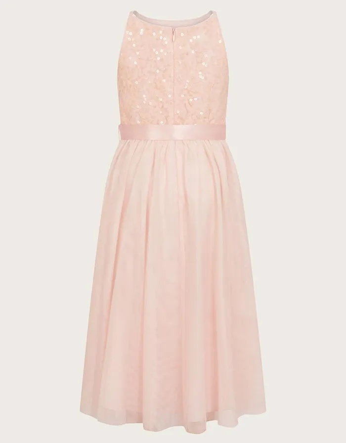 Monsoon Lacey Sequin Truth Dress Pink Children Dresses Monsoon Lacey Sequin Truth Dress Pink Children Dresses