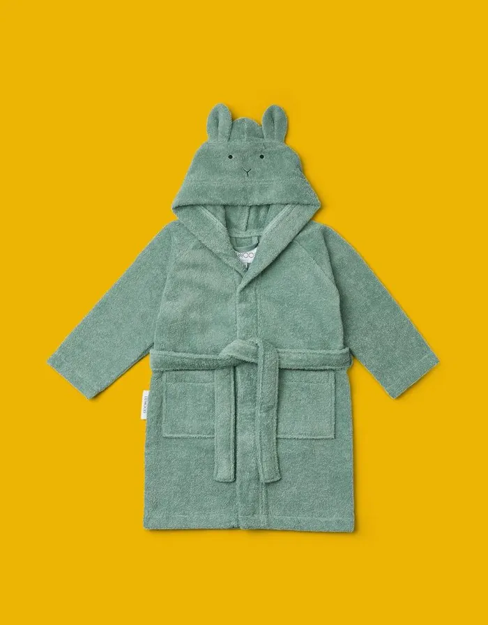Monsoon Liewood Lily Rabbit Bathrobe Green Children Boys039 Accessories