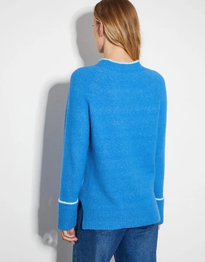 Monsoon Oti Oversized Jumper Blue Women Knitwear Monsoon Oti Oversized Jumper Blue Women Knitwear