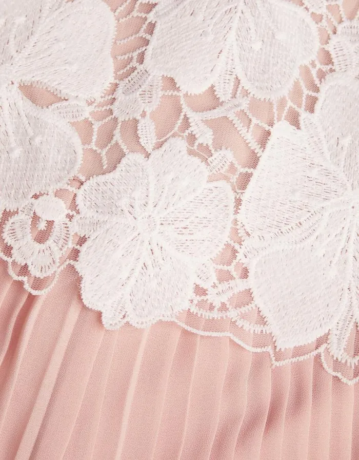 Monsoon Otissa Pleated Lace Jumpsuit Pink Children Partywear Monsoon Otissa Pleated Lace Jumpsuit Pink Children Partywear
