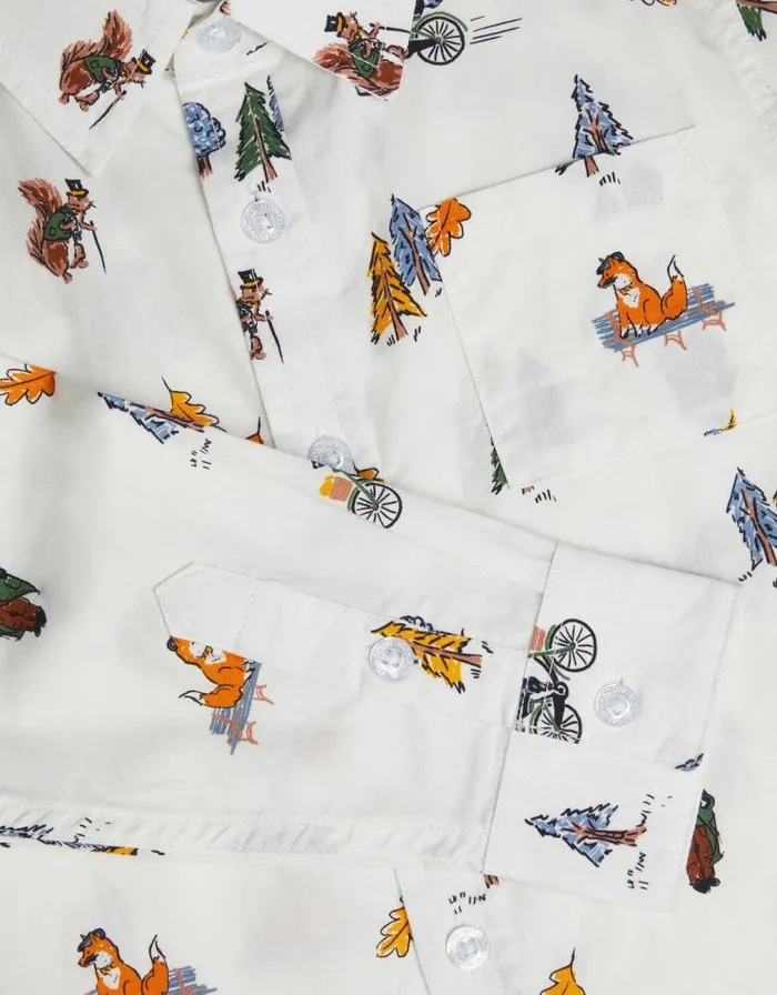 Monsoon Park Print Shirt Ivory Children Tops and Tshirts Monsoon Park Print Shirt Ivory Children Tops and Tshirts