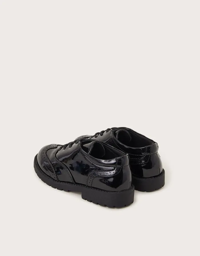 Monsoon Patent Brogues Black Children Girls039 Shoes and Sandals Monsoon Patent Brogues Black Children Girls039 Shoes and Sandals