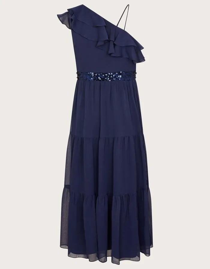Monsoon Ruby Ruffle Prom Dress Blue Children Dresses Monsoon Ruby Ruffle Prom Dress Blue Children Dresses