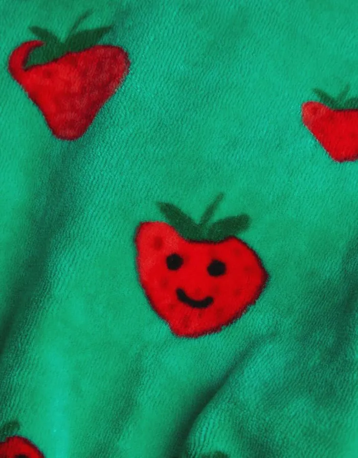 Monsoon Strawberry Print Velour Top Green Children Casualwear Collection Monsoon Strawberry Print Velour Top Green Children Casualwear Collection