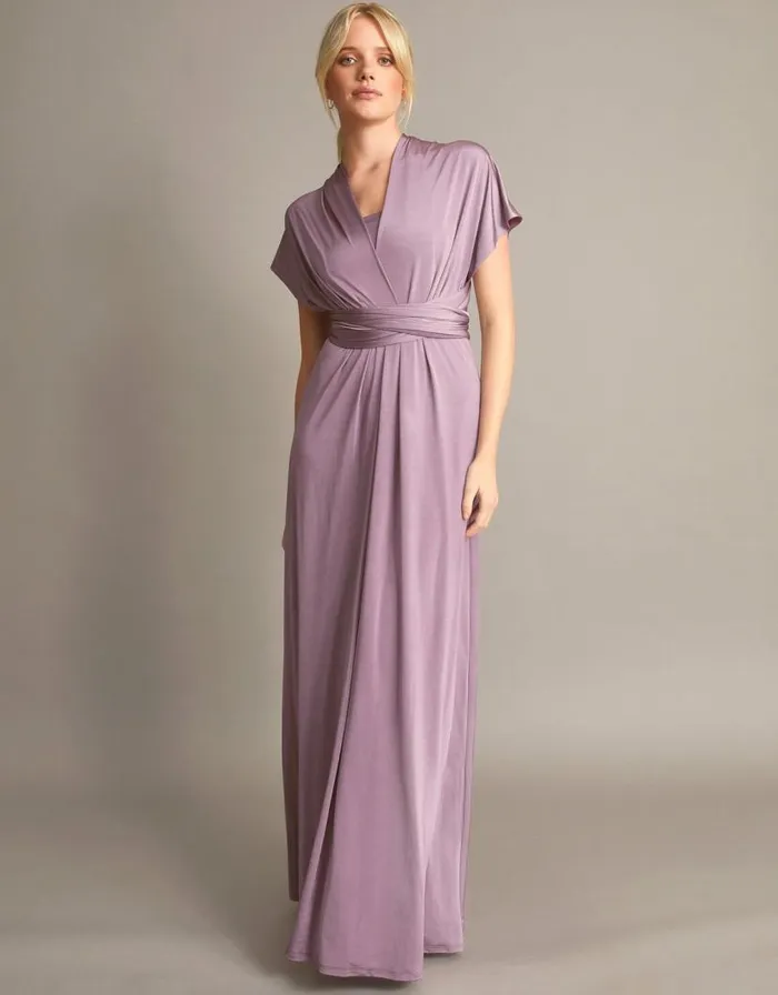 Monsoon Thea Twist Me Tie Me Maxi Dress Mink Women Occasionwear