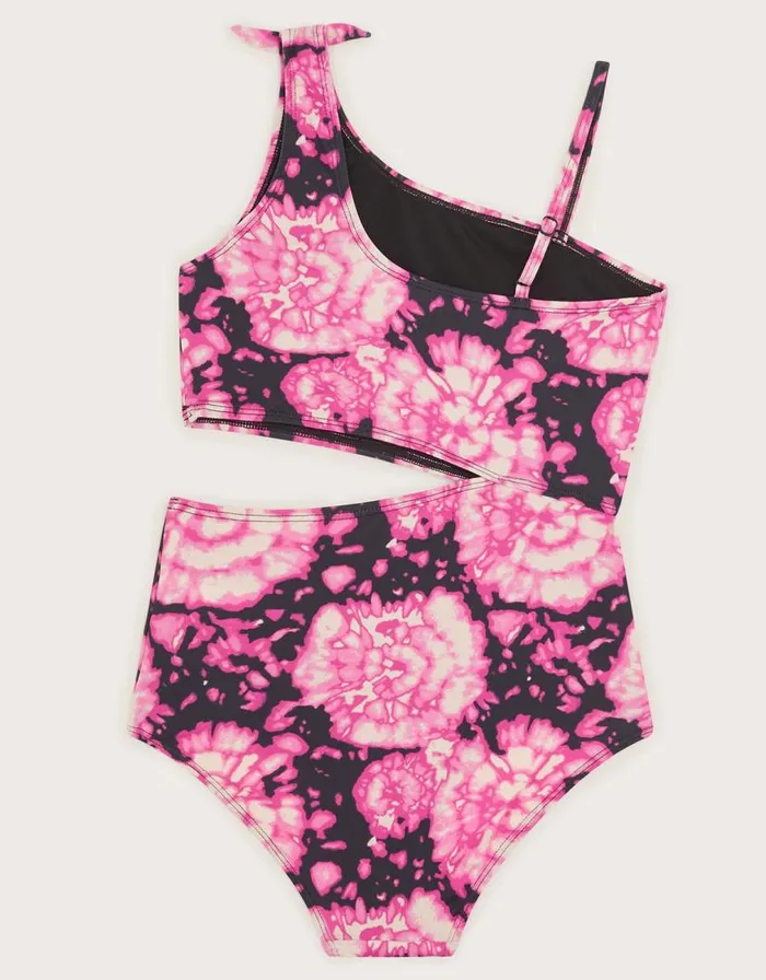 Monsoon Tie Dye CutOut Swimsuit Pink Children Beachwear and Swimwear Monsoon Tie Dye CutOut Swimsuit Pink Children Beachwear and Swimwear