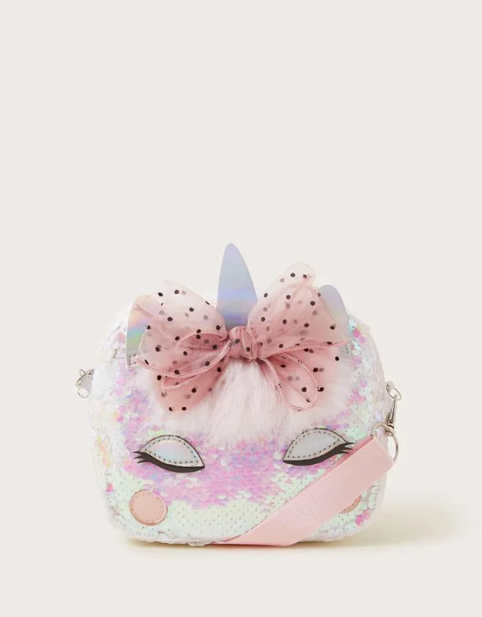 Monsoon Unicorn Bow Bag Children Girls039 Bags and Purses