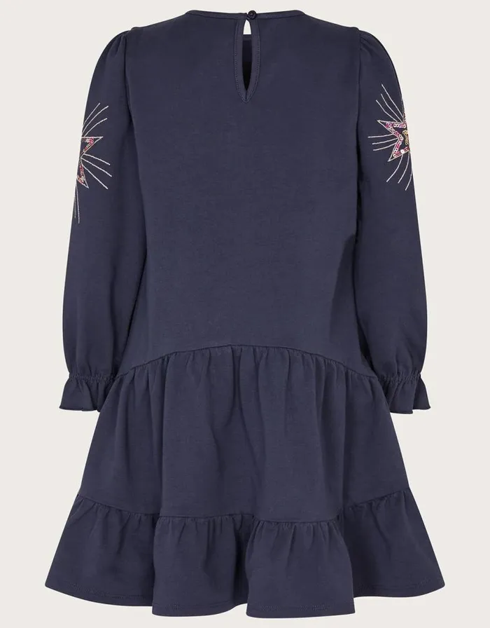 Monsoon Unicorn Sweat Dress Blue Children Dresses Monsoon Unicorn Sweat Dress Blue Children Dresses