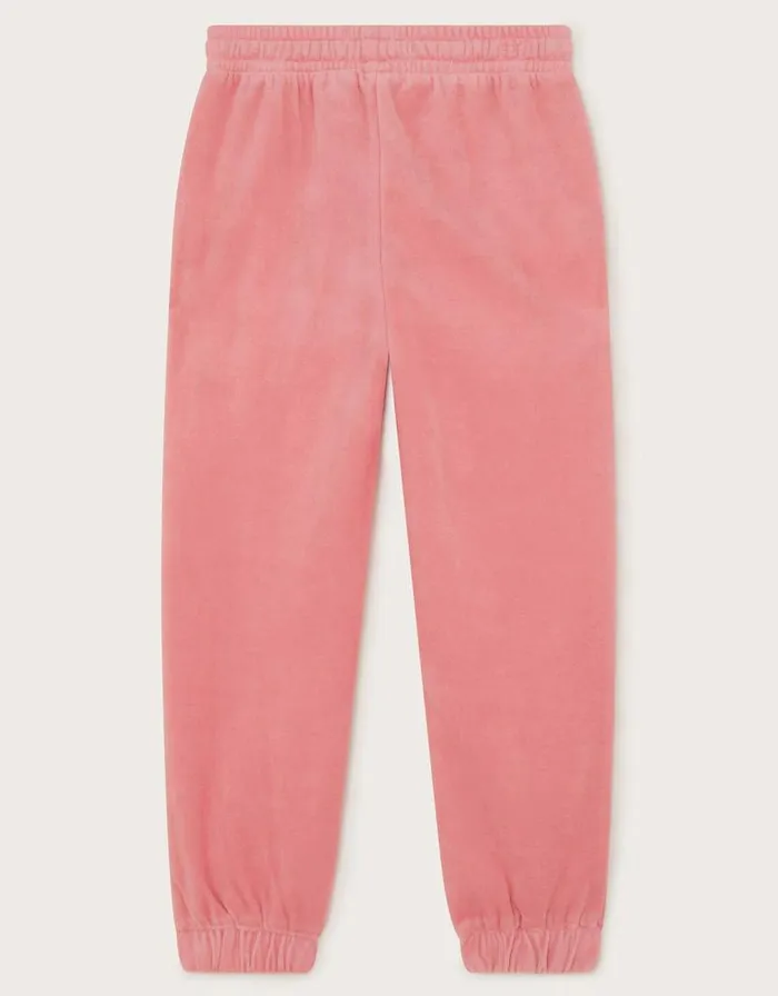Monsoon Velour Joggers Pink Children Casualwear Collection Monsoon Velour Joggers Pink Children Casualwear Collection